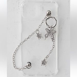 Urban Outfitters Silver Butterfly Phone charm. WT